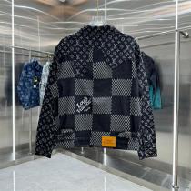 ルイヴィトン コピー パッチワーク モノグラム ヴィンテージ風 デニム ジャケット LOUIS VUITTON