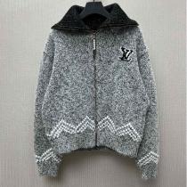 LOUIS VUITTON 偽物 ニット ジップアップ カーディガン カジュアル...