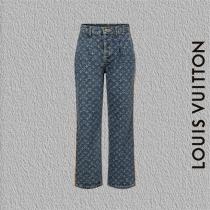  ルイヴィトン 偽物 高級 おしゃれ モノグラム デニム ジーンズ メンズ 高級 LOUIS VUITTON