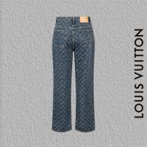  ルイヴィトン 偽物 高級 おしゃれ モノグラム デニム ジーンズ メンズ 高級 LOUIS VUITTON