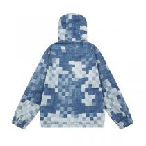 LOUIS VUITTON 偽物 高級 シンプル チェック柄 カモフラージュ カー ジャケット ルイヴィトン