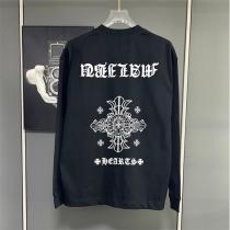 クロムハーツ コピー 長袖Tシャツ 個性的 クール クロスプリントファッション CHROME HEARTS