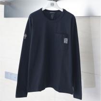 クロムハーツ 偽物 長袖Tシャツ モダン 上品 ポケット付き ロゴデザイン CHROME HEARTS