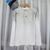 CHROME HEARTS コピー 長袖Tシャツ 個性的 高級感 グラデーション クロス刺繍 クロムハーツ