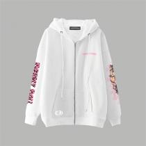 クロムハーツ 偽物 ピンクロゴ カラフル 個性派 フルジップ パーカー ユニセックス CHROME HEARTS