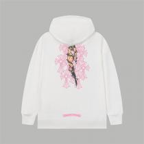 クロムハーツ 偽物 ピンクロゴ カラフル 個性派 フルジップ パーカー ユニセックス CHROME HEARTS