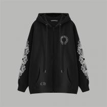 CHROME HEARTS コピー クロスアート エレガント デザイン フルジップ パーカー クロムハーツ