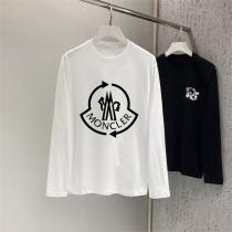 MONCLER スーパーコピー 長袖Tシャツ シンプルロゴ ベーシック スタイリッシュ モンクレール