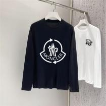 MONCLER スーパーコピー 長袖Tシャツ シンプルロゴ ベーシック スタイリッシュ モンクレール