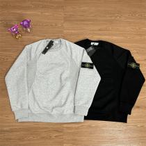 STONE ISLAND 偽物 クルーネック ベーシック カジュアル シンプル ...