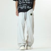 STONE ISLAND 偽物 軽量 ナイロン素材 リラックスフィット イージーパンツ シンプル ストーンアイランド