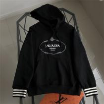 PRADA コピー カジュアル モダン おしゃれ ホワイトフーディーパーカー おすすめ プラダ