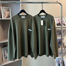 ミュウミュウ スーパーコピー 長袖 Tシャツ ボーダーライン カジュアル ストリート MIUMIU