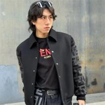 FENDI 偽物 ジャケット 個性派スタジャン風 高級感 大人カジュアル 人気必須 フェンディ
