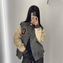 Celine スーパーコピー レタリング Cロゴ スタジャン ヴィンテージ カジュアル ジャケット セリーヌ