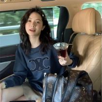  セリーヌ 偽物 トリオンフ 刺繍 クルーネック スウェット シンプル 洗練された シンプル Celine