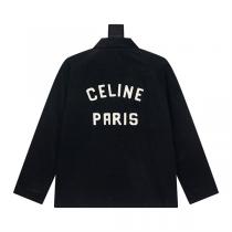 Celine コピー バックロゴ モード感 シンプル デザイン シャツジャケット カジュアル セリーヌ