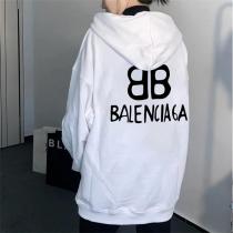 BALENCIAGA 偽物 パーカー ダブルBロゴ クラシックコレクション 新登場 バレンシアガ