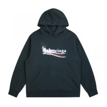 バレンシアガ 偽物 パーカー スプレーロゴ アーティスティック モダンスタイル BALENCIAGA
