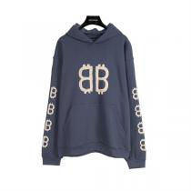  BALENCIAGA コピー パーカー ダブルBロゴ トレンド アイコニックデザイン 上質 バレンシアガ