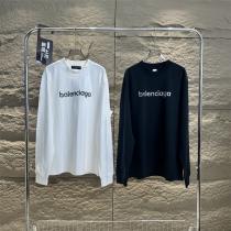 BALENCIAGA 偽物 贅沢 魅力 定番 必須 ロンT ブラック 新登場 売れ筋 トレンド バレンシアガ