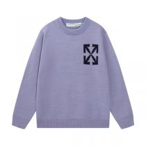 Off-White 偽物 高品質セーター ラベンダーカラー ワンポイントロゴ お...