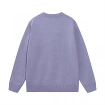 Off-White 偽物 高品質セーター ラベンダーカラー ワンポイントロゴ おしゃれ オフホワイト