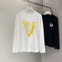 VERSACE スーパーコピー 注目長袖Tシャツ ゴールドライン スタイリッシュ...