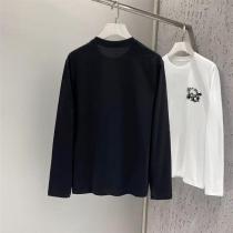 VERSACE スーパーコピー 注目長袖Tシャツ ゴールドライン スタイリッシュ 高級 ヴェルサーチ