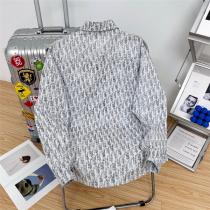 ディオール　コピー シャツ 爽やか ホワイト×ブルー 総柄 新登場 おしゃれ 限定感 DIOR