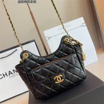 CH スーパーコピー バッグ 豪華 独自 ブラック ゴールドチェーン アイコニック CH 