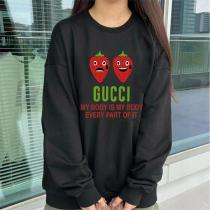  Gucc1 コピー トレーナー ユニーク 可愛い アート感 個性的 表情豊か おしゃれ Gucc1 