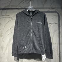 CHROME HEARTS 偽物 ジップパーカー 高級感 定番 シンプルロゴ ブラック クロムハーツ