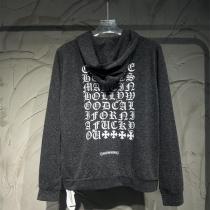 CHROME HEARTS 偽物 ジップパーカー 高級感 定番 シンプルロゴ ブラック クロムハーツ