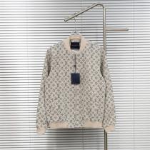 LOUIS VUITTON 偽物 クラシック ボンバージャケット 総柄モノグラム アイボリー ルイヴィトン