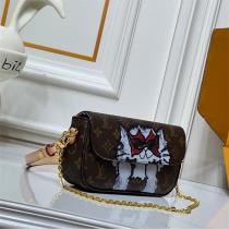 LOUIS VUITTON 偽物 モノグラム プリント ショルダーバッグ 遊び心満載 可愛いン ルイヴィトン