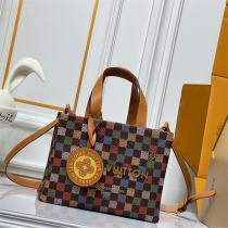 ルイヴィトン コピー チェック柄トートバッグ カラフルデザイン 大容量おしゃれ LOUIS VUITTON