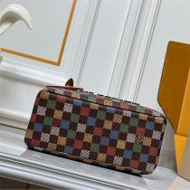 ルイヴィトン コピー チェック柄トートバッグ カラフルデザイン 大容量おしゃれ LOUIS VUITTON