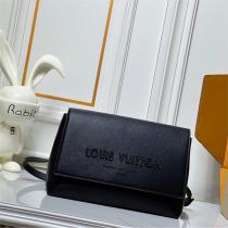 ルイヴィトン 偽物 レザーショルダーバッグ シンプルモダン ブラウンエレガント LOUIS VUITTON