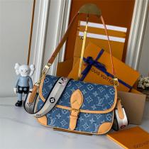 LOUIS VUITTON コピー デニムショルダーバッグ カジュアル可愛い ストリート風 ルイヴィトン
