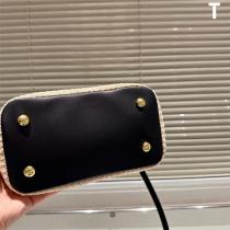 PRADA スーパーコピー トートバッグ ラフィア編み スモール ナチュラル コンパクト プラダ