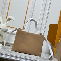 ルイヴィトン スーパーコピー ロゴトートバッグ シンプルモダン ベージュ 配色 LOUIS VUITTON