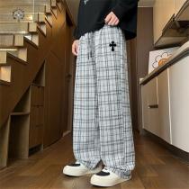 クロムハーツ スーパーコピー モノトーン トレンド チェックパンツ ゆったり C...