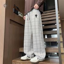  クロムハーツ スーパーコピー モノトーン トレンド チェックパンツ ゆったり CHROME HEARTS