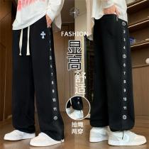 クロムハーツ コピー 個性派 クール ナンバーデザイン パンツ クロスロゴ CHROME HEARTS