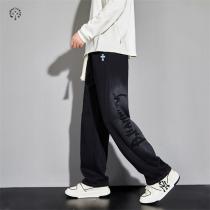 クロムハーツ 偽物 スタイリッシュ シンプル スリム クラシック ストレートパンツ CHROME HEARTS