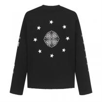CHROME HEARTS コピー 長袖Tシャツ ゴシックロゴ 袖プリント クラシック クロムハーツ