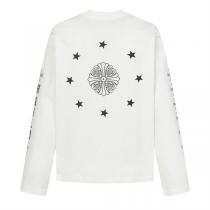 CHROME HEARTS コピー 長袖Tシャツ ゴシックロゴ 袖プリント クラシック クロムハーツ