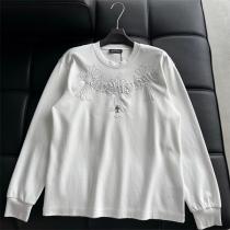 CHROME HEARTS 偽物 長袖Tシャツ クロスモチーフ 刺繍 アイコニックモデル クロムハーツ