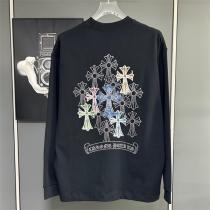 クロムハーツ 偽物長袖Tシャツ マルチクロス 刺繍 プレミアムデザイン CHROME HEARTS